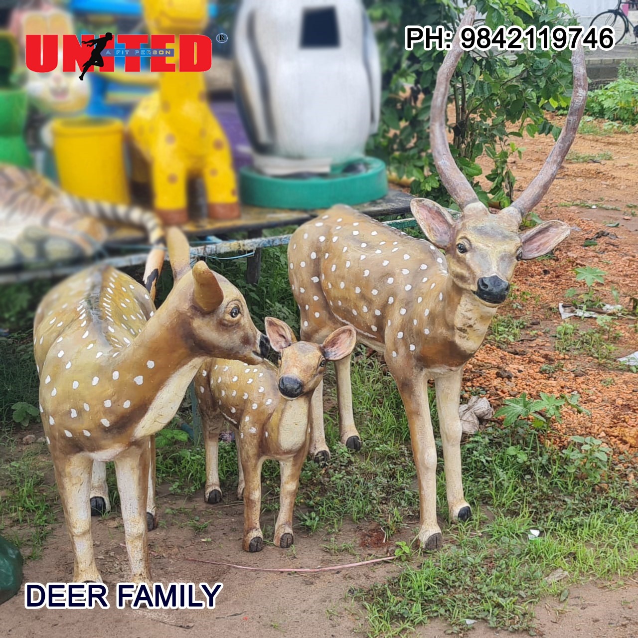 FRP Deer Family