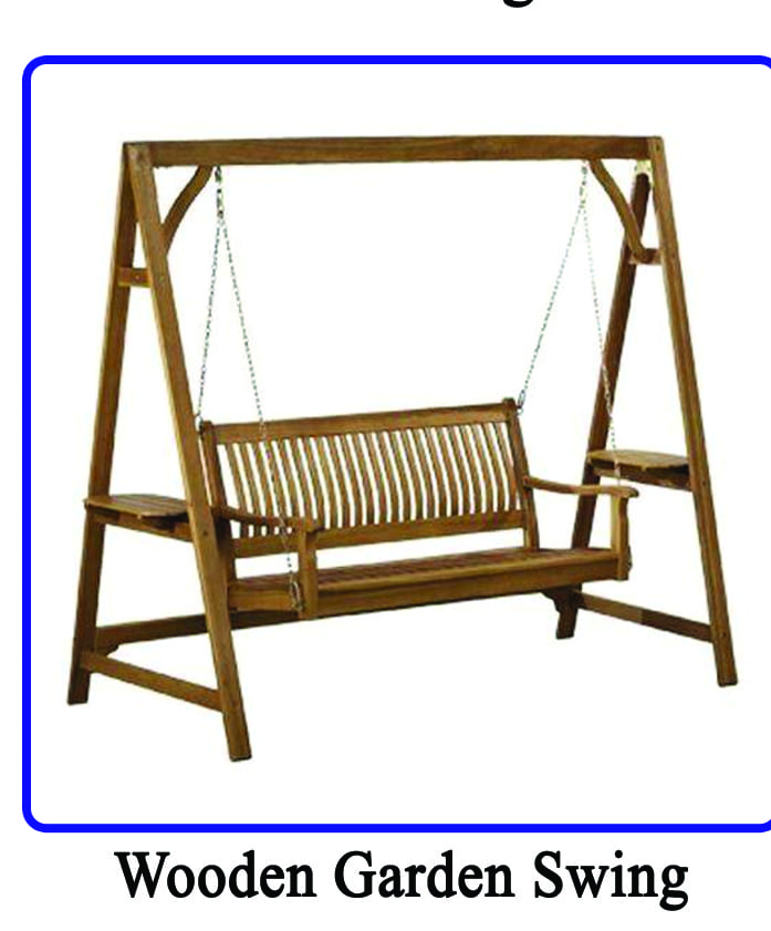 UNITED WOODEN GARDEN SWING